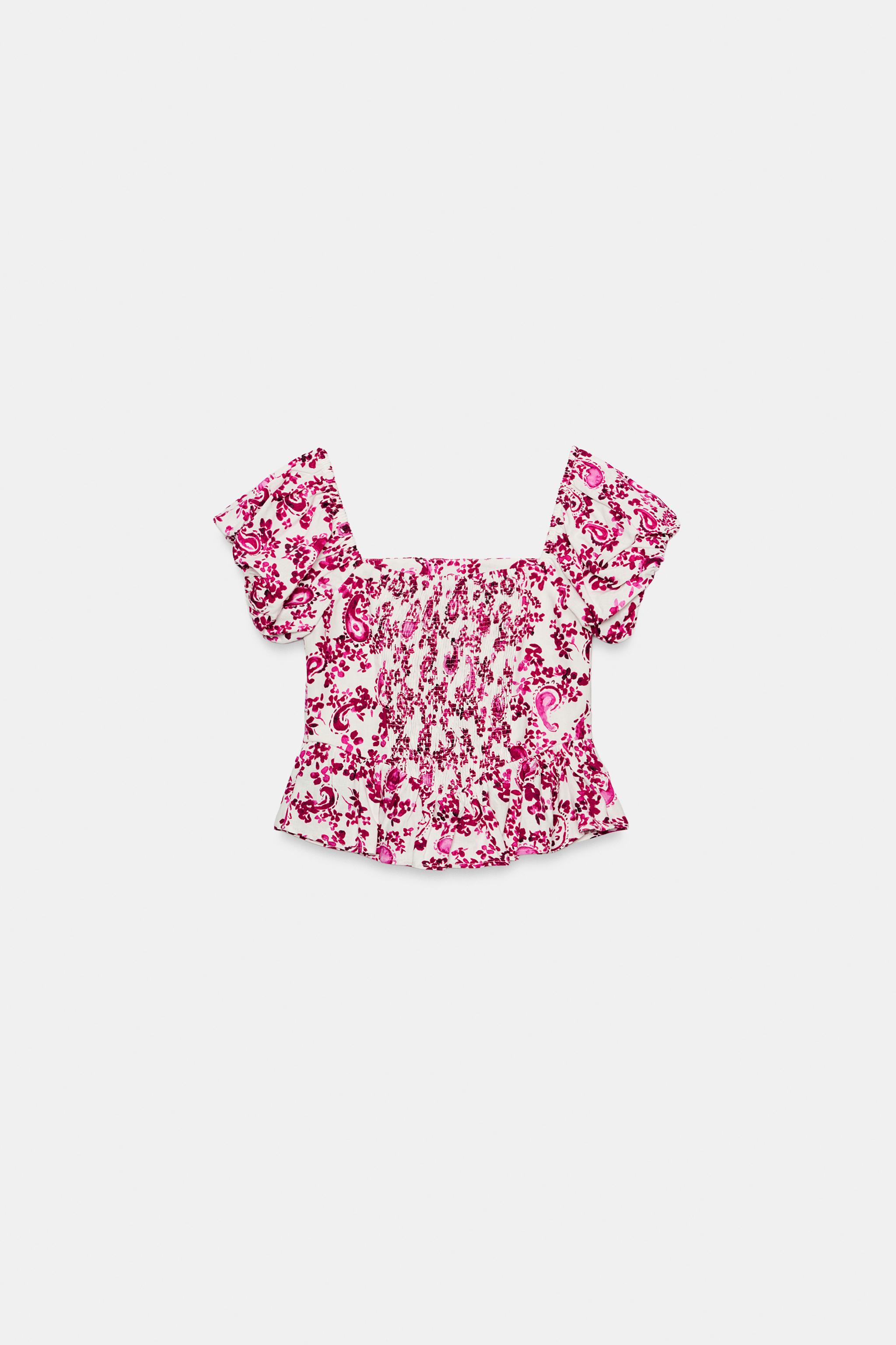 PRINTED BUSTIER TOP